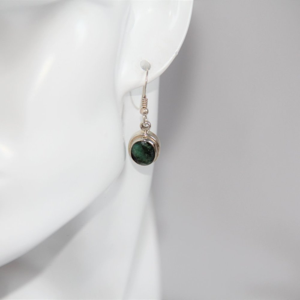 Sterling Silver Ruby Zoisite Dangle Earrings - image 4